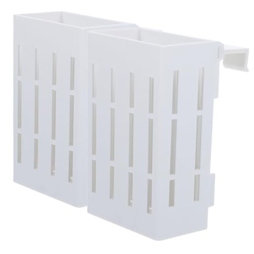 GRADENEVE 2 Stück Kunststoff Aquarium Pflanzenhalter mit Lüftungslöchern Hängender Pflanztopf für Wasserpflanzen Stabiler Aquarien Pflanzenkübel zur Fischbecken Dekoration Langlebig und von GRADENEVE