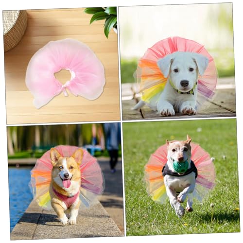 GRADENEVE 2stücke Hunde-Tutu Aus Tüll Für Kleine Hündinnen Bunte Haustierkleidung Für Geburtstagspartys Und Besondere Anlässe Mit Verstellbaren Bindebändern von GRADENEVE
