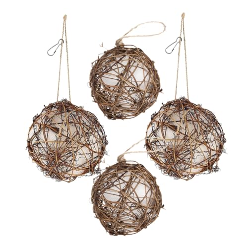 GRADENEVE 4 Stück Hängendes Vogel Nest Kreatives Outdoor Vogelhaus Vogelbrutstation Garten Deko Für Vogelliebhaber Einfach zu Montieren Naturnahe Vogelunterkunft GRADENEVE 4 Stück Hängendes Vogel Nest Kreatives Outdoor Vogelhaus Vogelbrutstation Garten Deko Für Vogelliebhaber Einfach zu Montieren Naturnahe Vogelunterkunft von GRADENEVE