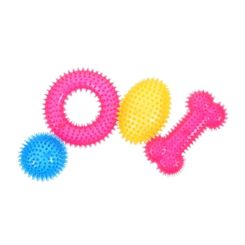 GRADENEVE 4 Stück Teiliges Hundespielzeug Spitze Kauspielzeuge für Mittelgroße und Große Hunde Langlebige Beißspielbälle zur Zahnpflege und Zahnfleischmassage Geeignet als Welpentraining und GRADENEVE 4 Stück Teiliges Hundespielzeug Spitze Kauspielzeuge für Mittelgroße und Große Hunde Langlebige Beißspielbälle zur Zahnpflege und Zahnfleischmassage Geeignet als Welpentraining und von GRADENEVE