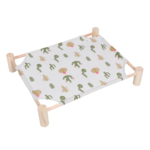 GRADENEVE Erhöhtes Holz haustierbett Tragbar Kompakt Für Kleine Hunde Katzen Outdoor Indoor Komfortabel Unterstützt Gelenke Für Reisen Und Zuhause von GRADENEVE