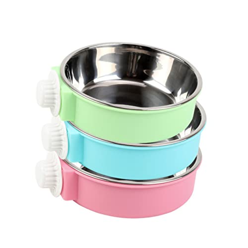 GRADENEVE Hängeschale für Haustiere Runde Futternapf und Wassernapf Rostfrei Abnehmbar für Kleine Hunde und Kleintiere zur Befestigung Am Käfig GRADENEVE Hängeschale für Haustiere Runde Futternapf und Wassernapf Rostfrei Abnehmbar für Kleine Hunde und Kleintiere zur Befestigung Am Käfig von GRADENEVE
