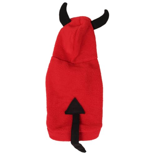 GRADENEVE Haustier Transformationskostüm Hund Halloween Outfit Kleine Kostüme Haustierkleidung Für Halloween Hund Haustiere Hundekostüme Teufel Tierkleidung von GRADENEVE
