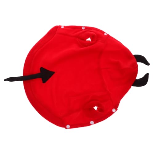 GRADENEVE Teufel Haustierkostüm Halloween Verkleidung für Hunde und Welpen Angenehmes Bequemes Material Langlebig und Praktisch für Party und Cosplay von GRADENEVE