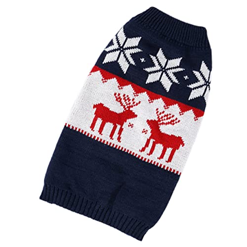 GREENADSCAPE Haustier Strickwaren Weihnachten Haustier Kleidung Hund Katze Mantel Acryl Faser Hirsch Muster Gemütliche Wärme GREENADSCAPE Haustier Strickwaren Weihnachten Haustier Kleidung Hund Katze Mantel Acryl Faser Hirsch Muster Gemütliche Wärme von GREENADSCAPE