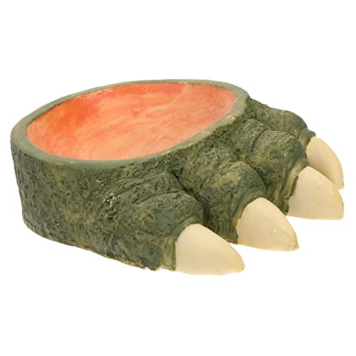 GREENADSCAPE Keramikschale mit Eidechsenkrallenmuster Reptilienfutternapf für Schildkröten Schlangen und andere Haustiere Haushaltsfutterspender für Terrarien GREENADSCAPE Keramikschale mit Eidechsenkrallenmuster Reptilienfutternapf für Schildkröten Schlangen und andere Haustiere Haushaltsfutterspender für Terrarien von GREENADSCAPE