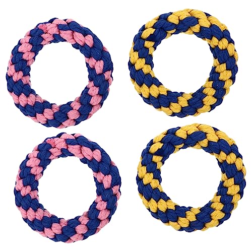 GREENADSCAPE 4 stücke Haustier Hundespielzeug Handgemachtes Baumwollseilspielzeug Sicheres Kauspielzeug für Welpen Hunde Spaß Spannende Zahnseile GREENADSCAPE 4 stücke Haustier Hundespielzeug Handgemachtes Baumwollseilspielzeug Sicheres Kauspielzeug für Welpen Hunde Spaß Spannende Zahnseile von GREENADSCAPE