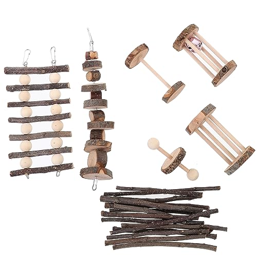 GREENADSCAPE Kleintiere Kauspielzeug Für Kaninchen Und Hamster Zum Knirschen Spielzeug Für Meerschweinchen Und Rennmäuse Kletterspielzeug Mit Leiter GREENADSCAPE Kleintiere Kauspielzeug Für Kaninchen Und Hamster Zum Knirschen Spielzeug Für Meerschweinchen Und Rennmäuse Kletterspielzeug Mit Leiter von GREENADSCAPE
