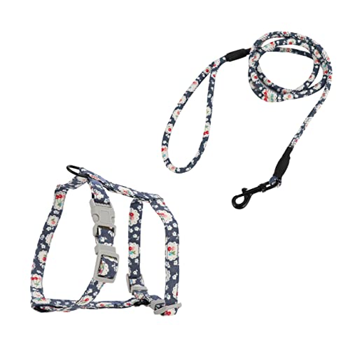 GREENADSCAPE 1 Satz Haustier Katzengeschirr Halsbandleine Für Haustiere Welpe Hunde-Tracking-Linie Hundegeschirr Katzenwestenleine Leine Anschnallen Hundehalsband Klein Baumwolle Blue GREENADSCAPE 1 Satz Haustier Katzengeschirr Halsbandleine Für Haustiere Welpe Hunde-Tracking-Linie Hundegeschirr Katzenwestenleine Leine Anschnallen Hundehalsband Klein Baumwolle Blue von GREENADSCAPE