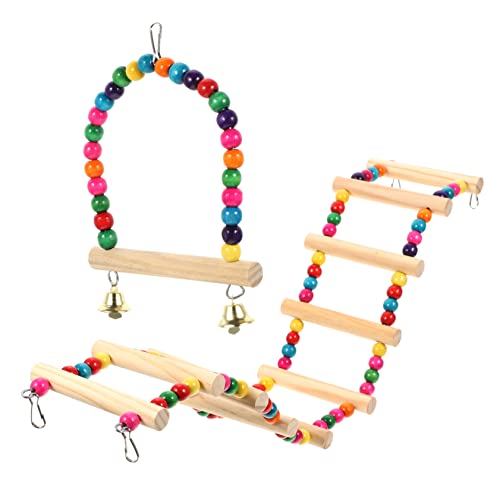 GREENADSCAPE Vogelspielzeug Vogelsitzstangen Papageienkäfig Zubehörset Sittich Balance Zug Spielzeug Vogel Spielzeug 2stk Leiter GREENADSCAPE Vogelspielzeug Vogelsitzstangen Papageienkäfig Zubehörset Sittich Balance Zug Spielzeug Vogel Spielzeug 2stk Leiter von GREENADSCAPE