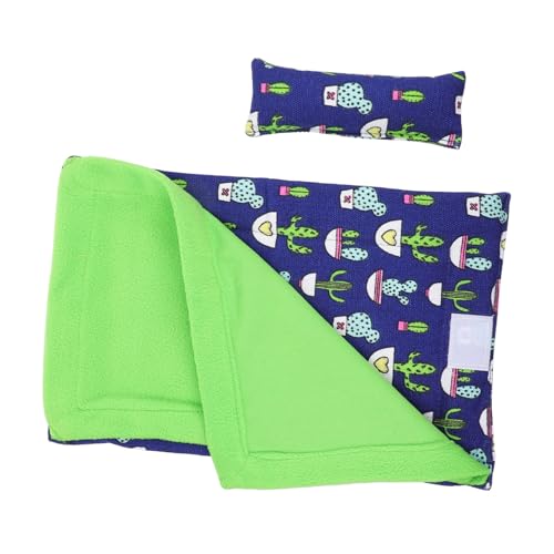 GREENADSCAPE Haustier-Schlafsack – Kleintierbett Für Reptilien Gemütlicher Unterschlupf Mit Kissen Haustierdecken Und Einfacher Reinigung von GREENADSCAPE