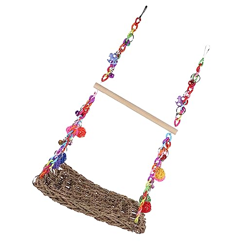 GREENADSCAPE Vogel Hängematte Schaukel Holz Vogel Sitzstange Papagei Schaukel Spielzeug Nymphensittich Vogel Zubehör Dekorative Vogel Schaukel GREENADSCAPE Vogel Hängematte Schaukel Holz Vogel Sitzstange Papagei Schaukel Spielzeug Nymphensittich Vogel Zubehör Dekorative Vogel Schaukel von GREENADSCAPE