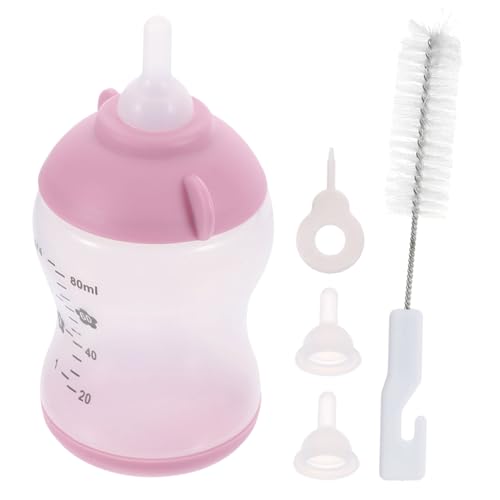 GREENADSCAPE 5 Teiliges 80ml Futterflaschen Set Für Welpen Und Kätzchen Ideal Für Die Pflege Kleiner Haustiere Praktische Und Handliche Fütterungswerkzeuge von GREENADSCAPE
