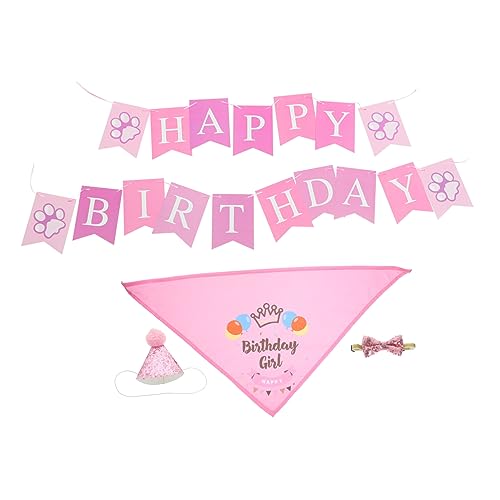 GREENADSCAPE Katzenhalsband Geburtstagsparty Dekoration Haustierbandana Hundekostüm Tierpartyaccessoires Cosplayhüte Für Welpen Mädchen von GREENADSCAPE