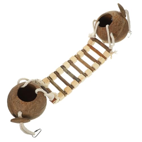 GREENADSCAPE 1 Set Kokosnussnestkabine, Dekoratives Vogelhaus, Vogelnest Mit Leiter, Kokosnussschale, Vogelnest, Schlafnest, Dekoratives Vogelbett, Vogelkäfig Aus Holz, Schlafvogelbett, GREENADSCAPE 1 Set Kokosnussnestkabine, Dekoratives Vogelhaus, Vogelnest Mit Leiter, Kokosnussschale, Vogelnest, Schlafnest, Dekoratives Vogelbett, Vogelkäfig Aus Holz, Schlafvogelbett, von GREENADSCAPE