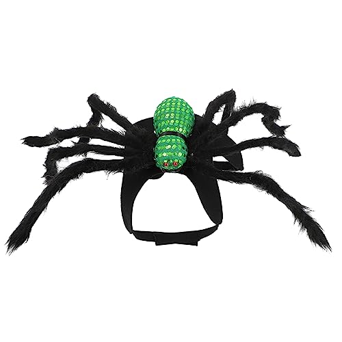 GREENADSCAPE Haustier Halloween Kostüme Leuchtende Spinne Detail Hundegeschirr Weiches Material von GREENADSCAPE