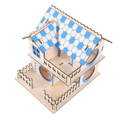 GREENADSCAPE Doppelstöckiges Hamsterhaus Aus Holz Kleintier Spielhaus Mit Treppe Chinchillahaus Für Kleine Haustiere GREENADSCAPE Doppelstöckiges Hamsterhaus Aus Holz Kleintier Spielhaus Mit Treppe Chinchillahaus Für Kleine Haustiere von GREENADSCAPE