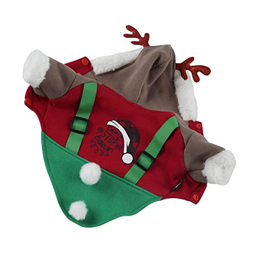 GREENADSCAPE 1stück Hundekleidung Winter Warme Kostüm Xmas Party Welpen Kleidung Festival Pet Kostüm GREENADSCAPE 1stück Hundekleidung Winter Warme Kostüm Xmas Party Welpen Kleidung Festival Pet Kostüm von GREENADSCAPE