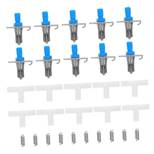 GREENADSCAPE 10 Sets Kaninchen Trinkschnabel Hasen Wasserspender Hasen Trinkwerkzeug Metall Kaninchentrinker Trinkwerkzeug Für Kleine Tiere Kaninchen Trinkbrunnen Metall Kaninchen Tränke von GREENADSCAPE