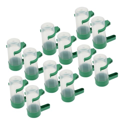 GREENADSCAPE Automatischer Futter- und Trinkspender für Papageien 12-teiliges Set Wasserflasche für Vogelkäfige auslaufsicheres ABS-Material für Sittiche Tauben und Vögel Trinkwasserspender GREENADSCAPE Automatischer Futter- und Trinkspender für Papageien 12-teiliges Set Wasserflasche für Vogelkäfige auslaufsicheres ABS-Material für Sittiche Tauben und Vögel Trinkwasserspender von GREENADSCAPE