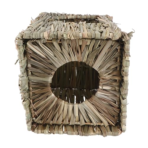 GREENADSCAPE 1pc Klappnest Haustier Schlafhaus Stroh Gewebt Nest Schmuck Natürliche Materialien Sicher Für Tiere Haustier Nest GREENADSCAPE 1pc Klappnest Haustier Schlafhaus Stroh Gewebt Nest Schmuck Natürliche Materialien Sicher Für Tiere Haustier Nest von GREENADSCAPE