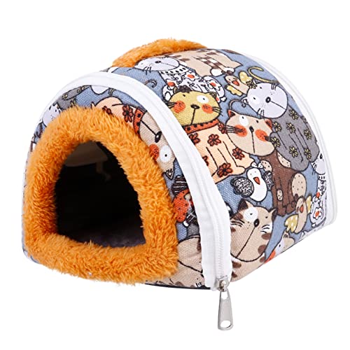 GREENADSCAPE Meerschweinchenbett Aus Atmungsaktivem Material Haustiernest Für Transportboxen Schlafhöhle Für Hamster Und Meerschweinchen von GREENADSCAPE