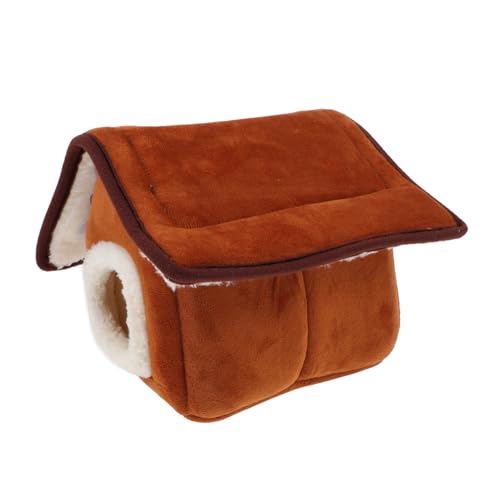 GREENADSCAPE 1stk Baumwollnest Für Kleine Haustiere Welpenzwinger Für Kleine Hunde Kleines Hundezubehör Haustier Warmes Plüsch Hängematte Welpenkäfig Spielzeug Hängematte Brown Baumwolle GREENADSCAPE 1stk Baumwollnest Für Kleine Haustiere Welpenzwinger Für Kleine Hunde Kleines Hundezubehör Haustier Warmes Plüsch Hängematte Welpenkäfig Spielzeug Hängematte Brown Baumwolle von GREENADSCAPE