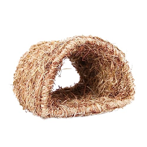 GREENADSCAPE 1stk Hasennest Aus Stroh Haustierbett Aus Gewebtem Gras Hasenhütte Gewebtes Tierbett Kaninchen-spielplatzspielzeug Tragbares Kaninchenbett Hamster-grastunnel-Spielzeug Schilfgras GREENADSCAPE 1stk Hasennest Aus Stroh Haustierbett Aus Gewebtem Gras Hasenhütte Gewebtes Tierbett Kaninchen-spielplatzspielzeug Tragbares Kaninchenbett Hamster-grastunnel-Spielzeug Schilfgras von GREENADSCAPE