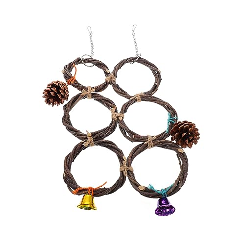 GREENADSCAPE 1stk Nageringe Vogelkletterkreis Hängendes Vogelspielzeug Papageien-futterspielzeug Vögel Stehen Stock Hängendes Papageienspielzeug Nymphensittich-schaukelkreis Kiefernzapfen Brown GREENADSCAPE 1stk Nageringe Vogelkletterkreis Hängendes Vogelspielzeug Papageien-futterspielzeug Vögel Stehen Stock Hängendes Papageienspielzeug Nymphensittich-schaukelkreis Kiefernzapfen Brown von GREENADSCAPE