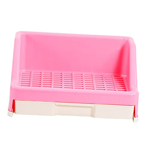 GREENADSCAPE 1stk Toilette Mit Haustierschublade Zubehör Für Hasenkäfige Toilettentraining Für Kaninchen Haustier-Kaninchen-Toilette Toilettenschüssel Kaninchenstreu Plastik Rosa GREENADSCAPE 1stk Toilette Mit Haustierschublade Zubehör Für Hasenkäfige Toilettentraining Für Kaninchen Haustier-Kaninchen-Toilette Toilettenschüssel Kaninchenstreu Plastik Rosa von GREENADSCAPE