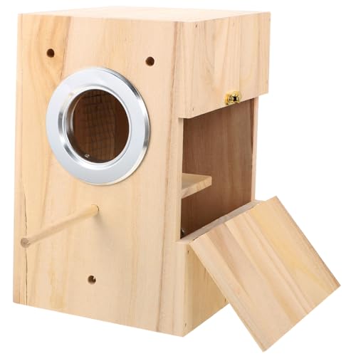 GREENADSCAPE 1stk Vogelzuchtbox Taubenschlag Großer Vogelkäfig Käfige Papagei Mini-vogelkäfig Wellensittichkäfig Vogel Fütterer Vogelhaus Im Käfig Automatischer Vogelfutterspender Hölzern Beige GREENADSCAPE 1stk Vogelzuchtbox Taubenschlag Großer Vogelkäfig Käfige Papagei Mini-vogelkäfig Wellensittichkäfig Vogel Fütterer Vogelhaus Im Käfig Automatischer Vogelfutterspender Hölzern Beige von GREENADSCAPE
