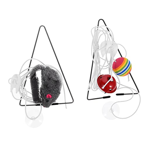 GREENADSCAPE 2sätze Teiliges Katzen-spielzeugset Mit Hängendem Mäuse-Design Und Für Interaktive Selbstbeschäftigung Für Katzen Unterhaltsame Spiele Im Türrahmen GREENADSCAPE 2sätze Teiliges Katzen-spielzeugset Mit Hängendem Mäuse-Design Und Für Interaktive Selbstbeschäftigung Für Katzen Unterhaltsame Spiele Im Türrahmen von GREENADSCAPE