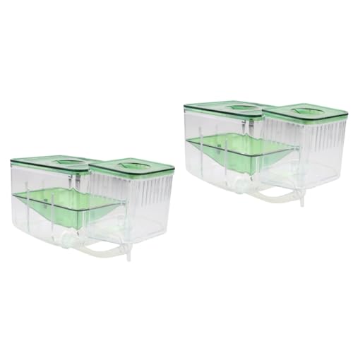 GREENADSCAPE 2 Stücke Box Fisch Tank Zucht Tank Aquarium Zucht Box Isolierte Inkubation Für Eier Sicher Fisch Sämlinge Fall von GREENADSCAPE