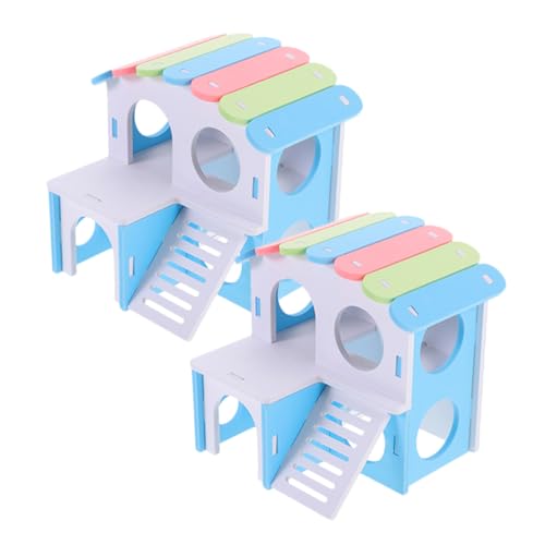 GREENADSCAPE Luxuriöses Versteck-Set Für Meerschweinchen Und Hamster Doppelstöckige Villa-Leiter Für Haustiere Rattenzubehör Sicheres Bequemes Bett GREENADSCAPE Luxuriöses Versteck-Set Für Meerschweinchen Und Hamster Doppelstöckige Villa-Leiter Für Haustiere Rattenzubehör Sicheres Bequemes Bett von GREENADSCAPE