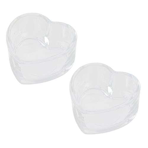 GREENADSCAPE 2stücke Transparente Futterschalen Für Kleine Haustiere Anti-Spritz Hamster Und Chinchillafutter-Schalen Für Meerschweinchen Und Kleintiere Leicht Zu Reinigen Und Sicher von GREENADSCAPE