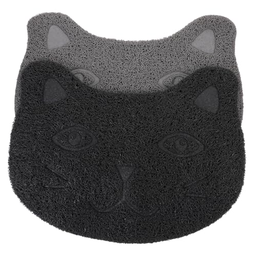 GREENADSCAPE 2 Stück Katzenstreu Matte rutschfeste Unterlage für Haustiere Langlebige Futtermatte Einfache für Katzentoiletten und Fressplätze GREENADSCAPE 2 Stück Katzenstreu Matte rutschfeste Unterlage für Haustiere Langlebige Futtermatte Einfache für Katzentoiletten und Fressplätze von GREENADSCAPE