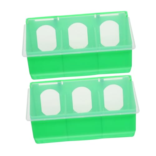 GREENADSCAPE 2stücke Vogelfutterspender Für Käfige Praktischer Hängender Futterbehälter Für Papageien Und Vögel Mit Großer Kapazität Und Einfacher Für Fütterung Von Haustieren GREENADSCAPE 2stücke Vogelfutterspender Für Käfige Praktischer Hängender Futterbehälter Für Papageien Und Vögel Mit Großer Kapazität Und Einfacher Für Fütterung Von Haustieren von GREENADSCAPE