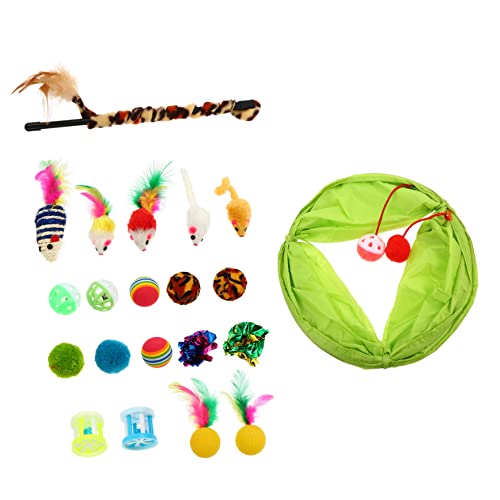 GREENADSCAPE 21stücke Teiliges Interaktives Katzenspielzeug Bunten Bällen Und Katzenminze Für Aktive Katzen Und Kätzchen Fördert Spiel Und Bonding GREENADSCAPE 21stücke Teiliges Interaktives Katzenspielzeug Bunten Bällen Und Katzenminze Für Aktive Katzen Und Kätzchen Fördert Spiel Und Bonding von GREENADSCAPE