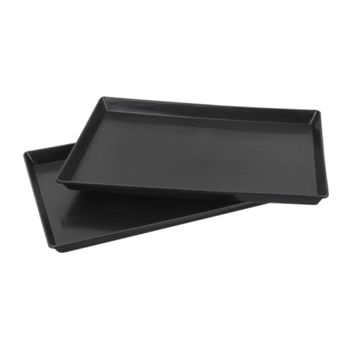 GREENADSCAPE 2St Abfallbehälter für Haustiere Haustier Tablett Hundekäfig Tablett Hundebox Tablett Haustier Toilette Tablett Hasenkäfig-Bodenschale Töpfchen für Haustiere Mülleimer Abs Black GREENADSCAPE 2St Abfallbehälter für Haustiere Haustier Tablett Hundekäfig Tablett Hundebox Tablett Haustier Toilette Tablett Hasenkäfig-Bodenschale Töpfchen für Haustiere Mülleimer Abs Black von GREENADSCAPE