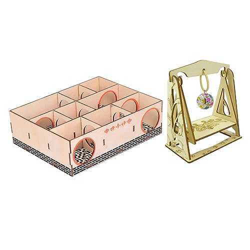 GREENADSCAPE 2stücke Hamster Labyrinth Spielzeug Für Kleintiere Unterhaltsames Und -spielhaus Für Hamster Rennmäuse Und Andere Nagetiere Fördert Und Aktivität von GREENADSCAPE