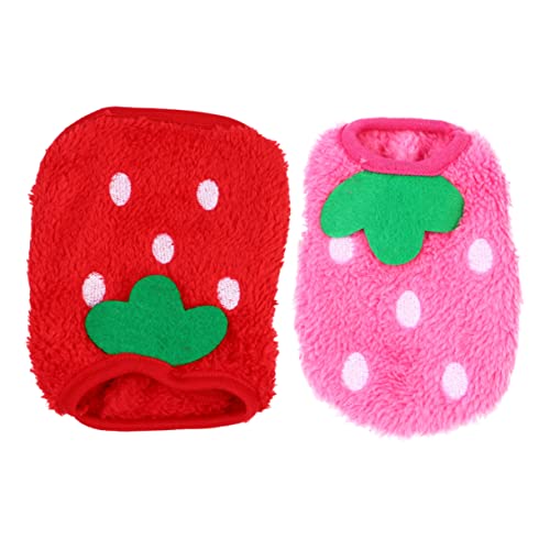 GREENADSCAPE 2Pcs Pullover Erdbeere Bunny Outfits für Kaninchen Junge Kaninchen Kleidung Haustier Hund Kleidung GREENADSCAPE 2Pcs Pullover Erdbeere Bunny Outfits für Kaninchen Junge Kaninchen Kleidung Haustier Hund Kleidung von GREENADSCAPE