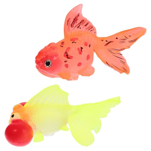 GREENADSCAPE Fische Deko 2st Leuchtendes Simuliertes Gold Schwimmendes Aquarium- -ornament Aquarium Dekoration Für Kinder Leuchtende Fischdekoration Fisch Figur Kunstaccessoire Für Zu Hause Deko Fisch GREENADSCAPE Fische Deko 2st Leuchtendes Simuliertes Gold Schwimmendes Aquarium- -ornament Aquarium Dekoration Für Kinder Leuchtende Fischdekoration Fisch Figur Kunstaccessoire Für Zu Hause Deko Fisch von GREENADSCAPE