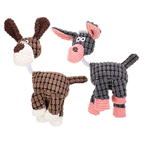 GREENADSCAPE 2St Puppe interaktives Spielzeug Animal Toys Donkey Form Spielzeug Plush Toy Hundekauknochen Plüsch-Esel-Spielzeug langlebiges quietschendes Spielzeug Squeeze Sound Hundespielzeug GREENADSCAPE 2St Puppe interaktives Spielzeug Animal Toys Donkey Form Spielzeug Plush Toy Hundekauknochen Plüsch-Esel-Spielzeug langlebiges quietschendes Spielzeug Squeeze Sound Hundespielzeug von GREENADSCAPE