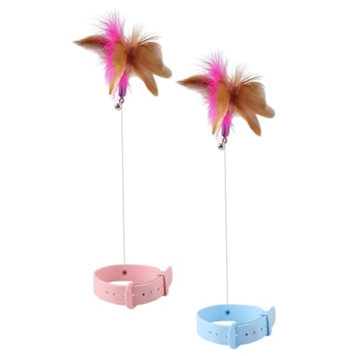 GREENADSCAPE 2stücke Katzenspielzeug Mit Interaktivem Halsband Und Federspielzeug Lustige Katzenangel Für Drinnen Fördert Die Interaktion Zwischen Katze Und Besitzer Für GREENADSCAPE 2stücke Katzenspielzeug Mit Interaktivem Halsband Und Federspielzeug Lustige Katzenangel Für Drinnen Fördert Die Interaktion Zwischen Katze Und Besitzer Für von GREENADSCAPE