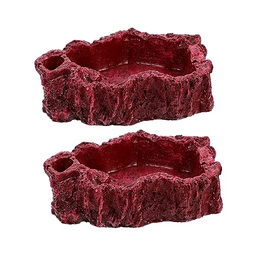 GREENADSCAPE 2stücke Resin Reptilienfutter Und Wasserschalen Für Schildkröten Und Andere Reptilien Leicht Zu Reinigen Lebensechte Dekoration Für Terrarien GREENADSCAPE 2stücke Resin Reptilienfutter Und Wasserschalen Für Schildkröten Und Andere Reptilien Leicht Zu Reinigen Lebensechte Dekoration Für Terrarien von GREENADSCAPE