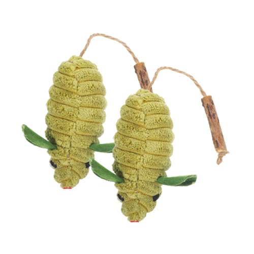 GREENADSCAPE Katzenspielzeug 2er-Pack interaktive Mäuse Spielzeug aus Plüsch Katzenmäuse für Hauskatzen Spielzeug für Katzen zum Jagen Beißen und Kauen GREENADSCAPE Katzenspielzeug 2er-Pack interaktive Mäuse Spielzeug aus Plüsch Katzenmäuse für Hauskatzen Spielzeug für Katzen zum Jagen Beißen und Kauen von GREENADSCAPE