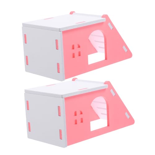 GREENADSCAPE 2pcs Hedgehog Versteck Ratte Schlafhaus Meerschweinchen Hamster Kleiner Tierkäfig -stütze GREENADSCAPE 2pcs Hedgehog Versteck Ratte Schlafhaus Meerschweinchen Hamster Kleiner Tierkäfig -stütze von GREENADSCAPE