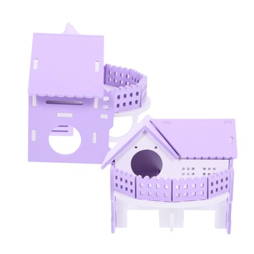 GREENADSCAPE Haus Für Meerschweinchen Doppelschichtiges Versteck Mini-käfigdekoration Aus PVC-Material Einfache Reinigung Und Pflege GREENADSCAPE Haus Für Meerschweinchen Doppelschichtiges Versteck Mini-käfigdekoration Aus PVC-Material Einfache Reinigung Und Pflege von GREENADSCAPE