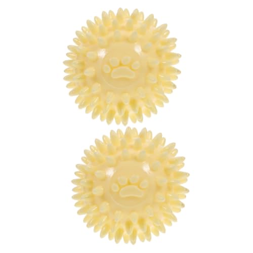 GREENADSCAPE Hundespielzeug 2er-Set Kaubälle Interaktiver Ball Mit Dornen Beißspielzeug Für Welpen Und Kleine Hunde Waschbar Und Sicher Für Zähne GREENADSCAPE Hundespielzeug 2er-Set Kaubälle Interaktiver Ball Mit Dornen Beißspielzeug Für Welpen Und Kleine Hunde Waschbar Und Sicher Für Zähne von GREENADSCAPE