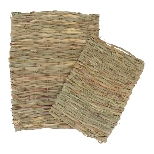 GREENADSCAPE 2st Haustier Stroh Matte Kaninchen-Pads Einstreu Für Meerschweinchen Chinchilla-kauspielzeug Haustiermatten Aus Gras Hasennestmatten Hasenstrohmatten Kaninchen Grasmatte GREENADSCAPE 2st Haustier Stroh Matte Kaninchen-Pads Einstreu Für Meerschweinchen Chinchilla-kauspielzeug Haustiermatten Aus Gras Hasennestmatten Hasenstrohmatten Kaninchen Grasmatte von GREENADSCAPE
